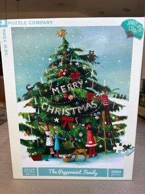 Jigsaw Puzzle New York Puzzle Company  "The Peppermint Family"